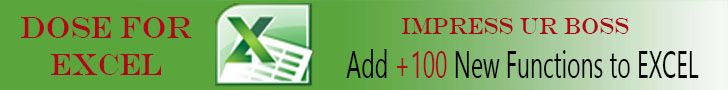 Dose for Excel - +100 Functions