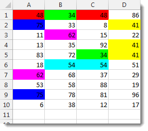 count by color excel 2016