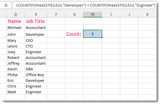 Excel Formula Helper