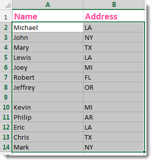 Excel Extend Selection To The Last Used Row