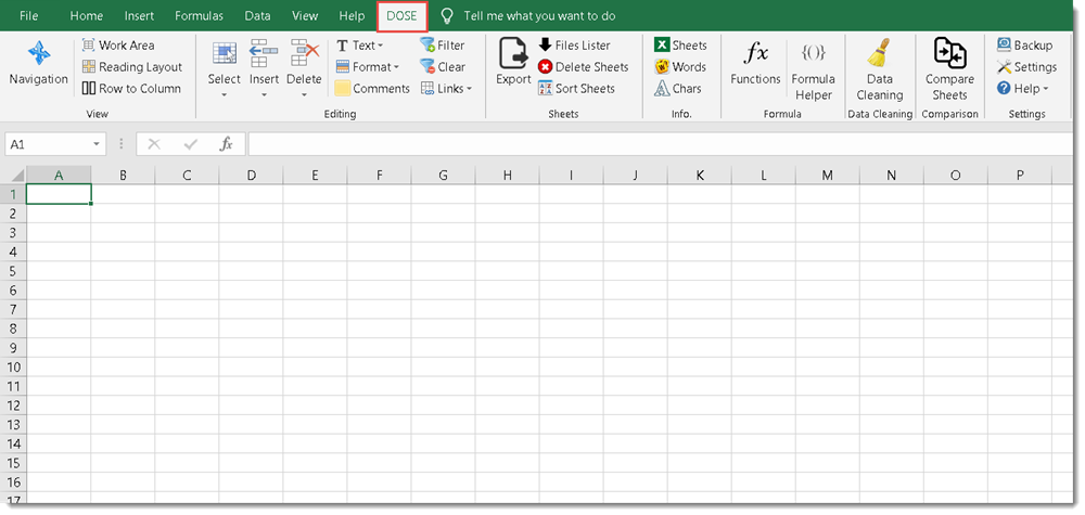Dose for Excel