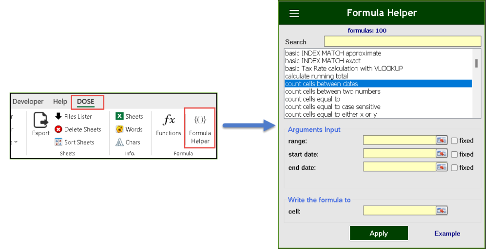 Excel Formula Helper