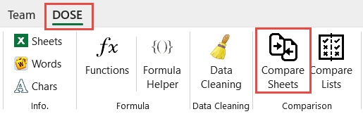 Excel Compare Sheets